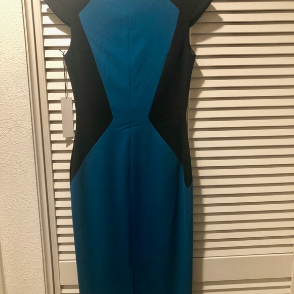JAY GODFREY BLACK AND TEAL COCKTAIL DRESS (NWT) - Picture 3 of 4